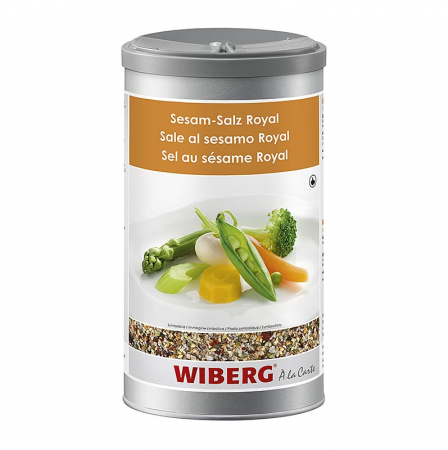 Condimente - Wiberg Sesame Royal, cu sare de mare și alge nori, 600 g