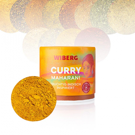 Condimente - Wiberg Curry Maharani, amestec de condimente fructat de inspirație indiană, 65 g