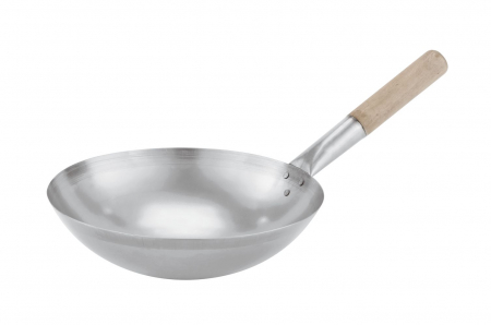 Tigai wok - Wok Paderno cu Maner Lemn 31 Cm