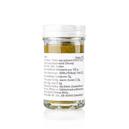 Sosuri de soia - Yuzu Kosho, Chili verde si pasta de yuzu, Fundodai, Japonia, 50g