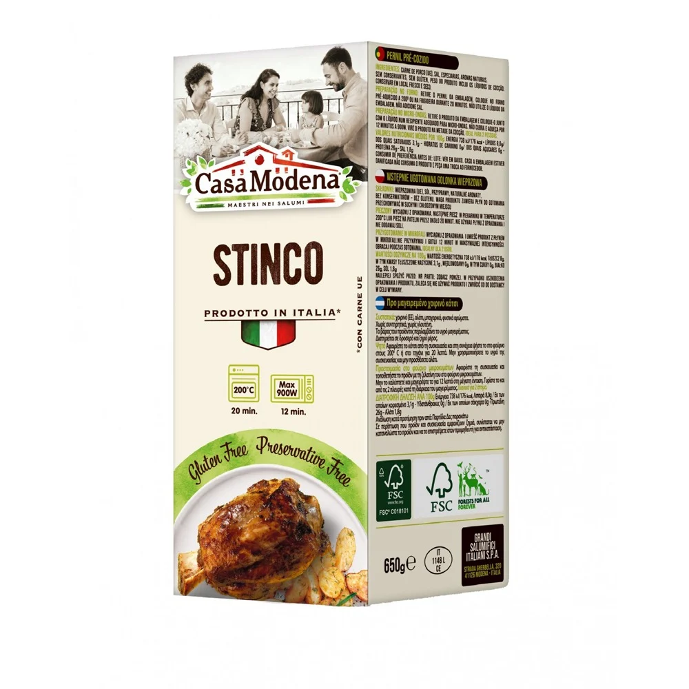 Diverse Preparate din Carne - Ciolan de porc prefiert, Stinco, 650gr