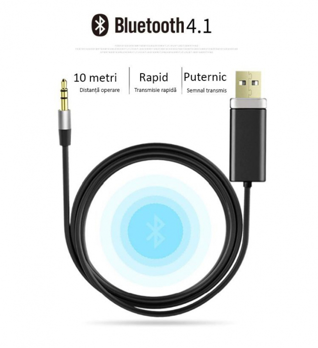 Bluedio BL Bluetooth Cablu Adaptor pentru muzica [1]