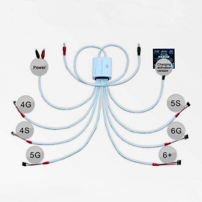 Cablu test sursa cu placa conectare pentru Apple iPhone 4, 4S, 5, 5C, 5S, 6, 6 Plus [2]
