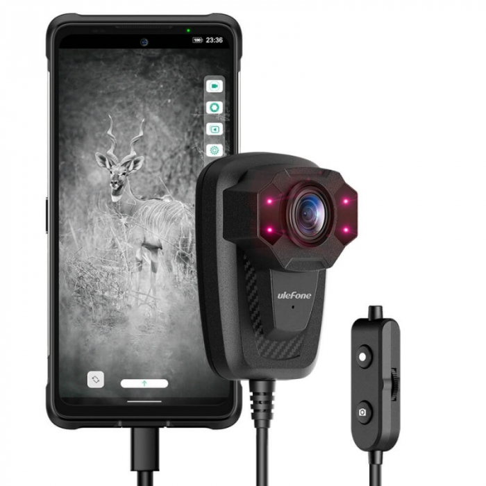 Camera FHD cu infrarosu pentru smartphone Ulefone Night Vision Camera, Senzor Sony Starvis IMX307, 2MP, FOV 116 grade, USB Type-C [5]