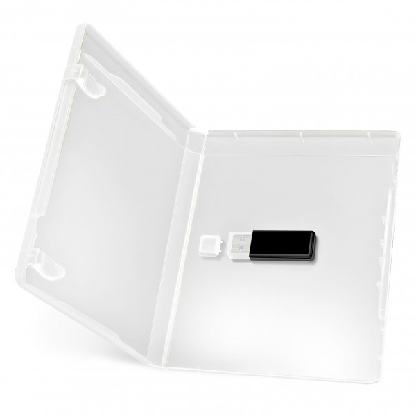 Carcasa pentru stick memorie usb din plastic, transparent [1]