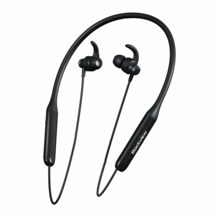 Casti bluetooth in-ear cu guler Blackview FitBuds 1 Negru, Qualcomm aptX, Anulare zgomot, Microfon, Bluetooth v5.0, IPX7, 150mAh [4]