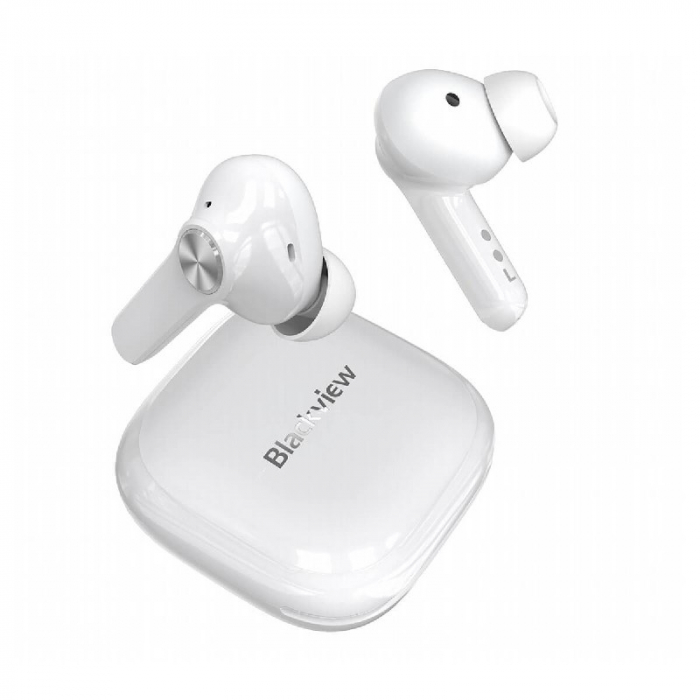 Casti wireless semi-in-ear Blackview AirBuds 5 Pro Alb cu cutie de incarcare, ANC, Control tactil, Incarcare wireless, Bluetooth v5.0, IPX7 [3]