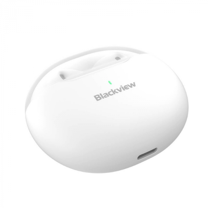 Casti wireless semi-in-ear Blackview AirBuds 6 TWS Alb cu cutie de incarcare, Control tactil, Bluetooth v5.3, IPX7 [5]