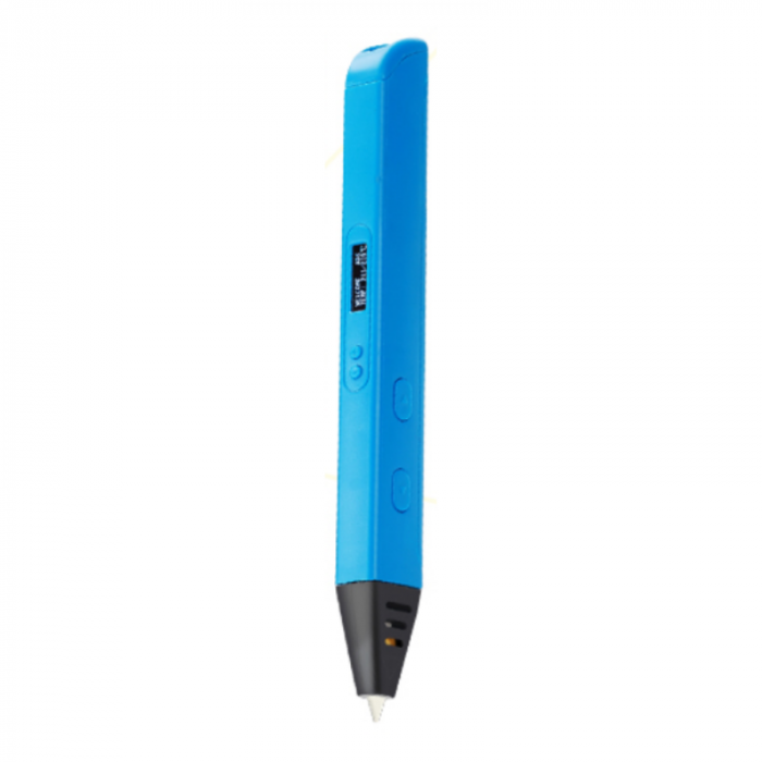 Creion 3D iSEN D14 3D Pen Albastru, Display OLED, PLA/ABS, 3 filamente [2]
