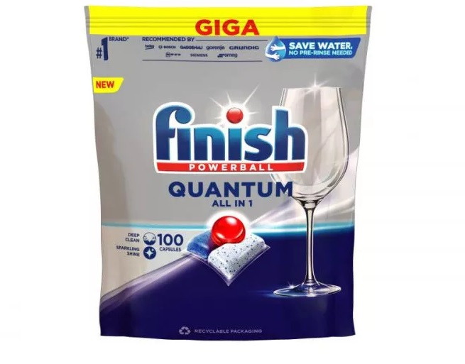 Detergent capsule pentru masina de spalat vase Finish Quantum All in One, 100 spalari [1]