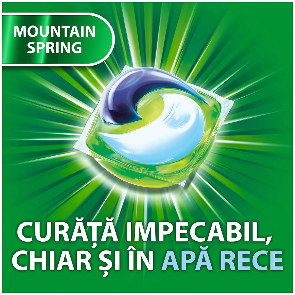 Detergent de rufe capsule Ariel All in One PODS Mountain Spring, 67 spalari [2]