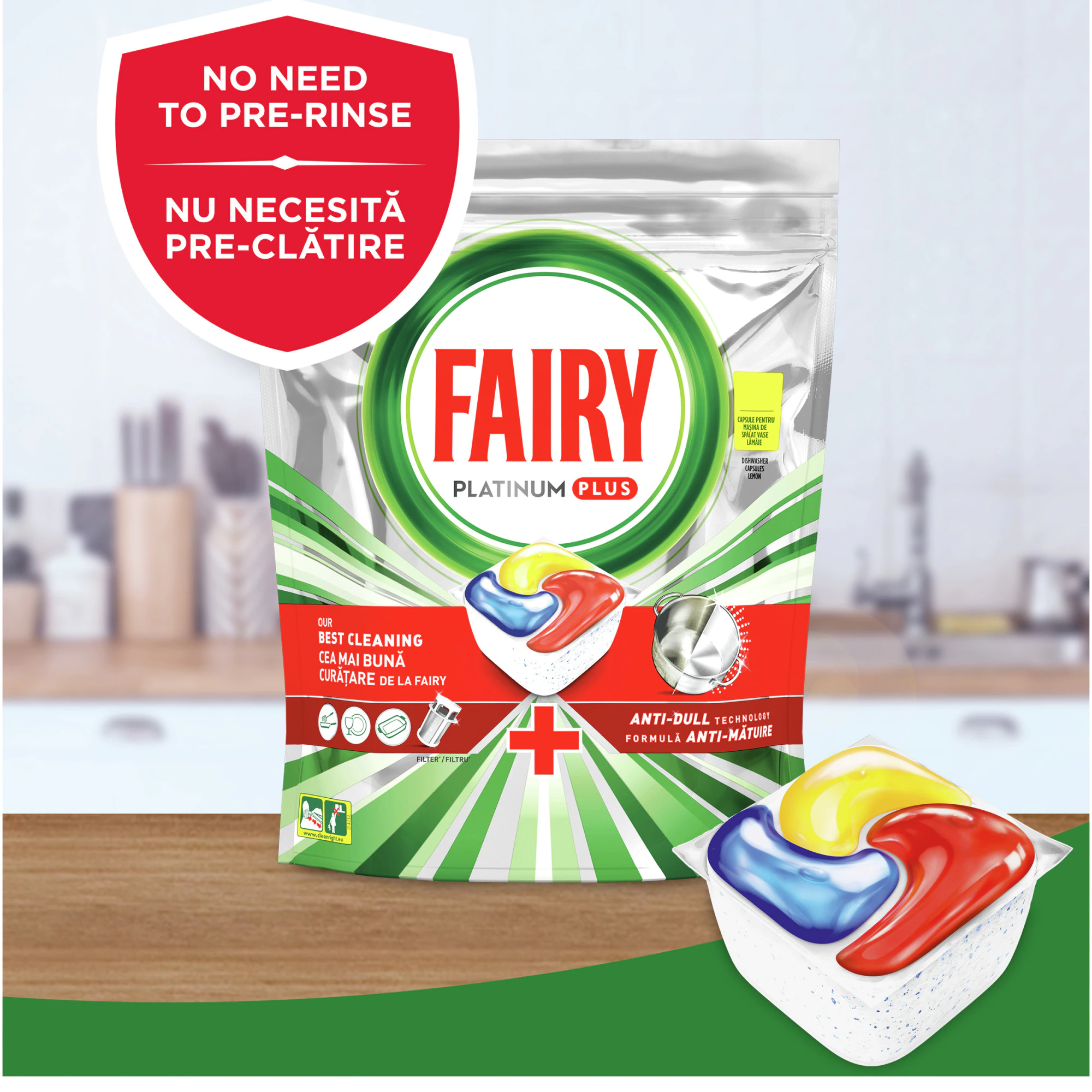 Detergent pentru masina de spalat vase Fairy Platinum Plus, 90 spalari [2]