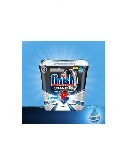 Detergent pentru masina de spalat vase Finish Quantum Ultimate Activblu Capsule, 50 spalari [4]