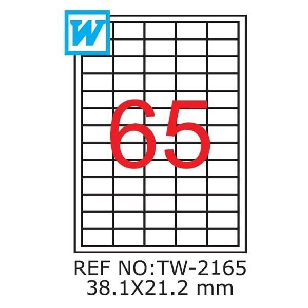 Etichete A4 TW 2165 , 38,1 x 21,2mm [1]
