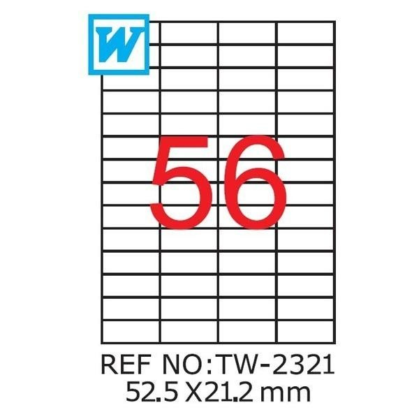 Etichete A4 TW 2321, 52,5 x 21,2mm [1]
