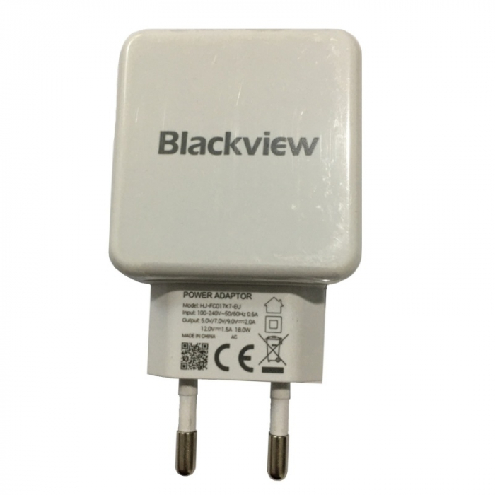 Incarcator original Blackview HJ-FC017K7-EU Alb de 18W cu USB-A [1]