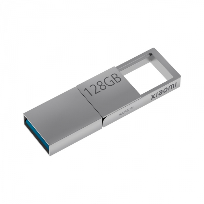 Memorie USB Xiaomi Dual Interface U Disk Silver, 128GB, USB A 3.2, USB Type-C, OTG, Aliaj de zinc [1]