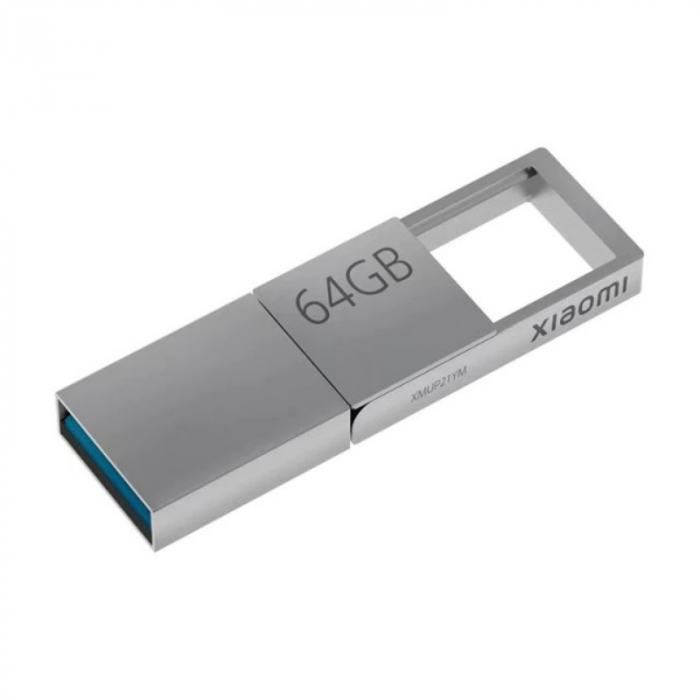 Memorie USB Xiaomi Dual Interface U Disk Silver, 64GB, USB A 3.2, USB Type-C, OTG, Aliaj de zinc [1]