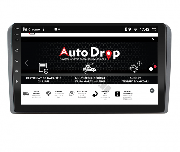 Navigatie Audi A3, Android 10, HEXACORE|PX6| / 4GB RAM + 64GB ROM, 9 Inch - AD-BGPAUDIA39P6 [12]