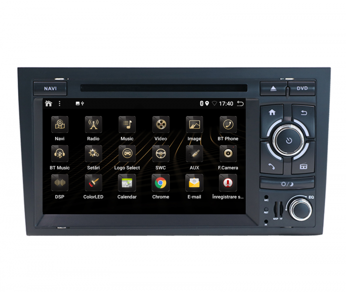Navigatie Audi A4, Android 10, HEXACORE|PX6| / 4GB RAM + 64GB ROM, 7 Inch cu DVD - AD-BGBAUDIA4P6-D [6]