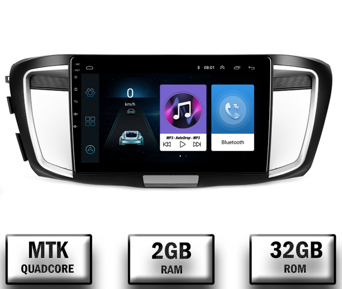 Navigatie Honda Accord 9 (2013-2017), Android 9.1, QUADCORE|MTK| / 2GB RAM + 32GB ROM, 10.1 Inch - AD-BGPACCORD14MTK2GB [1]