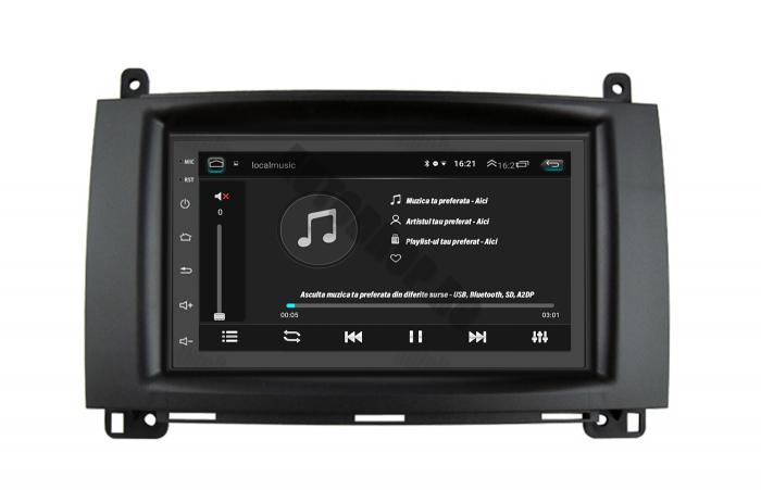 NAVIGATIE MERCEDES BENZ SPRINTER, VIANO, VITO, A/B CLASS, CRAFTER, ANDROID 9.1, QUADCORE|MTK| / 1GB RAM + 16 ROM, 7 INCH - AD-BGP1001+AD-BGRBE0032DIN [7]
