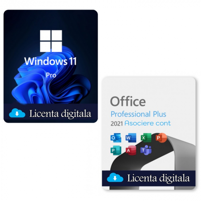 Pachet Windows 11 Professional Retail + Office 2021 Professional Plus Binding - licente digitale [1]