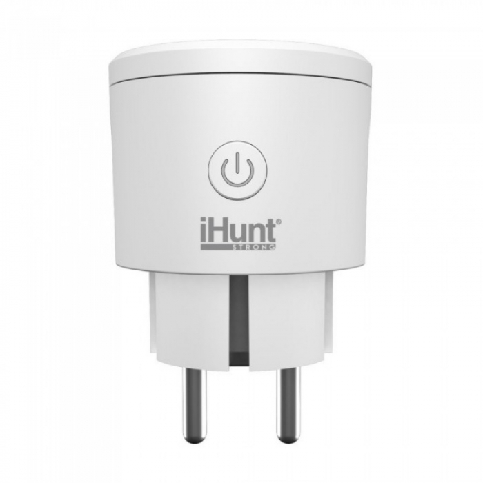 Priza inteligenta cu contorizare iHunt Smart Plug Meter WIFI Alb, 16A, 3000W, Cortex-M4, Protectie la supratensiune, Aplicatie [1]
