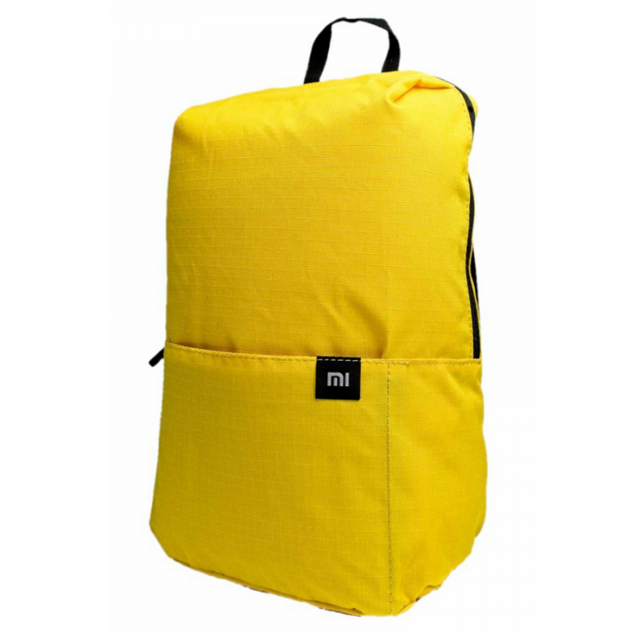 Rucsac Xiaomi Mini Backpack Galben, 7 litri, Rezistent la apa si la uzura, Catarama ajustabila Nx Lite, Buzunar frontal [3]