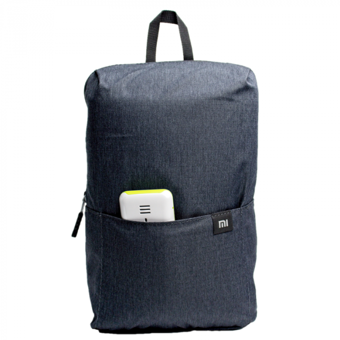 Rucsac Xiaomi Mini Backpack Negru, 7 litri, Rezistent la apa si la uzura, Catarama ajustabila Nx Lite, Buzunar frontal [2]