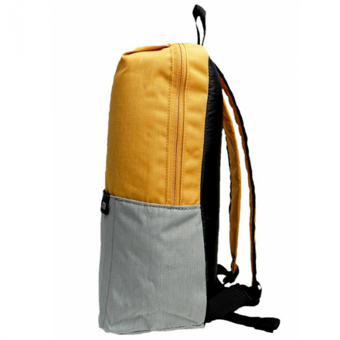 Rucsac Xiaomi Mini Backpack Orange cu Gri, 7 litri, Rezistent la apa si la uzura, Catarama ajustabila Nx Lite, Buzunar frontal [4]