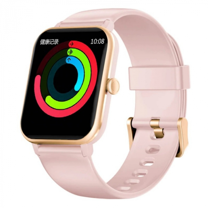 Smartwatch Blackview R3 Max Gold, TFT 1.69" Touch screen, Temperatura corporala, Ritm cardiac, Oxigen SpO2, Contor calorii, IP68, 230mAh [1]