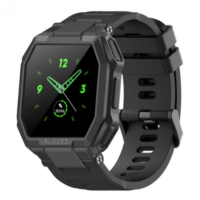 Smartwatch Blackview R6 Negru, TFT LCD 1.3" curbat 3D, GPS, Ritm cardiac, Calorii, Control muzica, Meteo, Waterproof IP68, 280mAh [1]