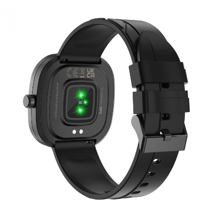 Smartwatch Doogee DG Ares Negru, LCD HD 1.32", Ritm cardiac, Saturatie oxigen, Monitorizare somn, Memento sedentarism, 300mAh [4]