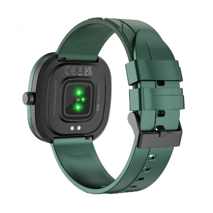 Smartwatch Doogee DG Ares Verde, LCD HD 1.32", Ritm cardiac, Saturatie oxigen, Monitorizare somn, Memento sedentarism, 300mAh [4]