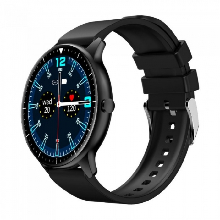 Smartwatch iHunt Watch 6 Titan Negru, 1.28" Full Touch, Termometru, Ritm cardiac, Saturatie oxigen, Tensiune arteriala, Calorii, IP67 [3]