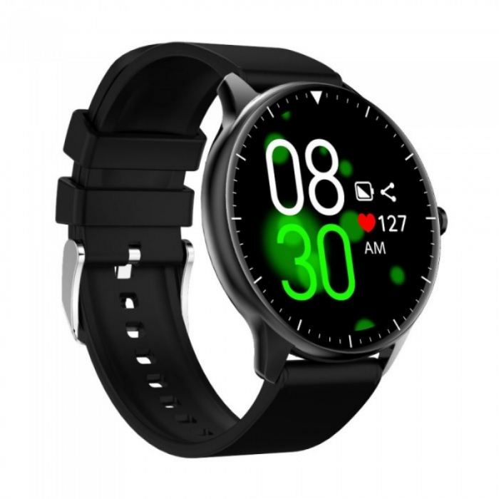 Smartwatch iHunt Watch 6 Titan Negru, 1.28" Full Touch, Termometru, Ritm cardiac, Saturatie oxigen, Tensiune arteriala, Calorii, IP67 [5]