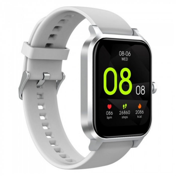 Smartwatch iHunt Watch 9 Titan Silver, 1.7" HD, Termometru, Ritm cardiac, Saturatie oxigen, Tensiune arteriala, Calorii, IP67, 200mAh [5]