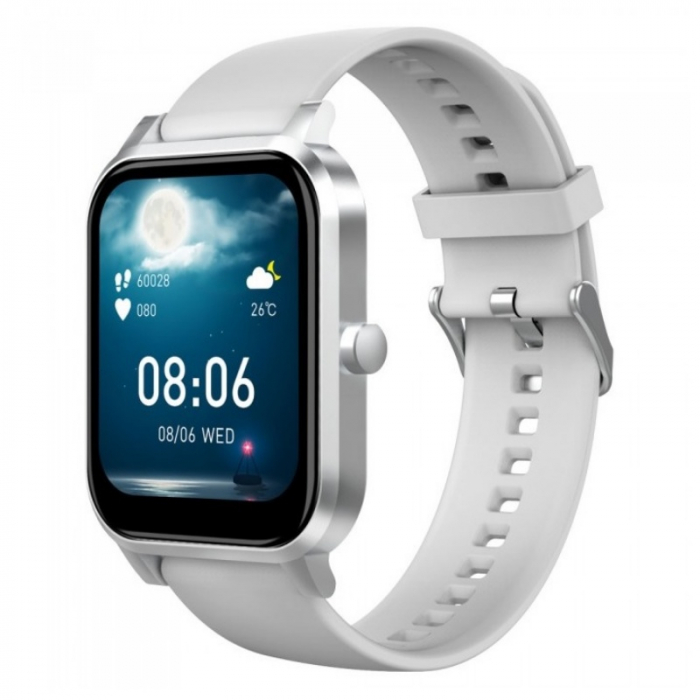 Smartwatch iHunt Watch 9 Titan Silver, 1.7" HD, Termometru, Ritm cardiac, Saturatie oxigen, Tensiune arteriala, Calorii, IP67, 200mAh [7]