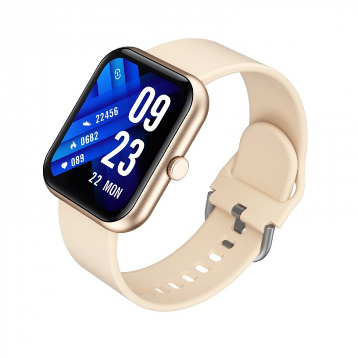 Smartwatch iSEN Watch i8 Gold, IPS 1.7", Ritm cardiac, Presiune sanguina, Saturatie oxigen, Contor calorii, Bluetooth v5.0, IP67, 230mAh [5]