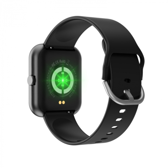 Smartwatch iSEN Watch i8 Negru, IPS 1.7", Ritm cardiac, Presiune sanguina, Saturatie oxigen, Contor calorii, Bluetooth v5.0, IP67, 230mAh [4]