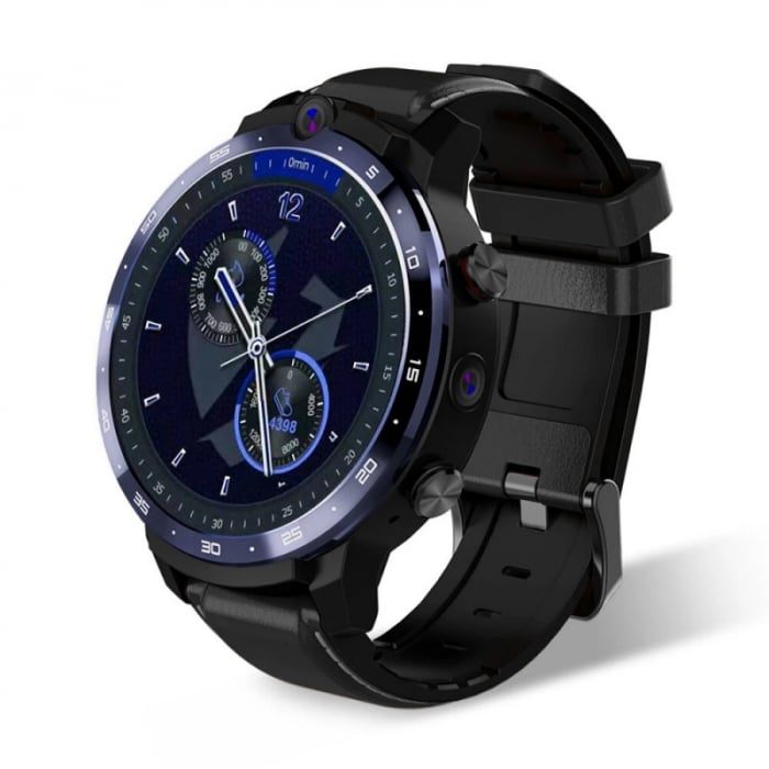 Smartwatch Lemfo LEM12 Pro, 4G, IPS 1.6", 4GB RAM, 64GB ROM, Android 10, MT6762 OctaCore, GPS, Proiectie wireless, 900mAh, Negru [2]