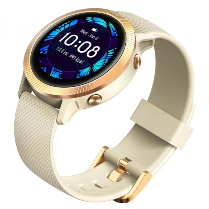 Smartwatch pentru femei Blackview R8 Gold, TFT-LCD 1.09" Touch screen curbat 2.5D, Ritm cardiac, Oxigen, Calorii, IP68, 190mAh [4]