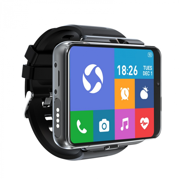 Smartwatch STAR S999 Negru, 4G, AMOLED 2.88" HD, 4GB RAM, 64GB ROM, Android 9, MTK6761 QuadCore, GPS, Ritm cardiac, Dual camera, 2300mAh [4]
