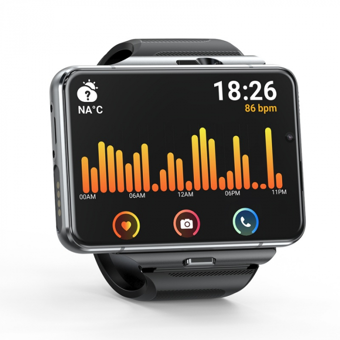 Smartwatch STAR S999 Negru, 4G, AMOLED 2.88" HD, 4GB RAM, 64GB ROM, Android 9, MTK6761 QuadCore, GPS, Ritm cardiac, Dual camera, 2300mAh [11]