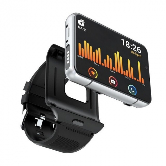 Smartwatch STAR S999 Silver, 4G, AMOLED 2.88" HD, 4GB RAM, 64GB ROM, Android 9, MTK6761 QuadCore, GPS, Ritm cardiac, Dual camera, 2300mAh [2]