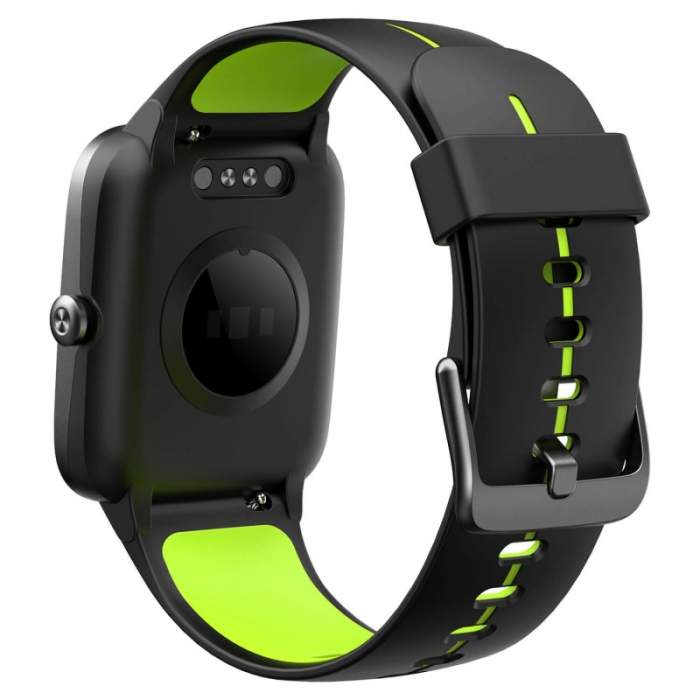 Smartwatch Ulefone Watch GPS Negru cu Verde, TFT 1.3" touch screen, Ritm cardiac, Monitorizare Menstruatie, Waterproof, Meteo, 210mAh [3]