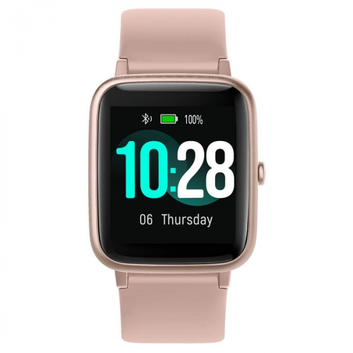 Smartwatch Ulefone Watch Roz Coral, TFT 1.3" touch screen, Ritm cardiac, Monitorizare Menstruatie, Waterproof, Bluetooth v5.0, 210mAh [2]