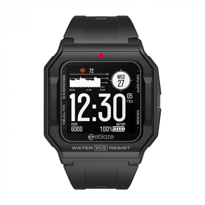 Smartwatch Zeblaze Ares Negru, IPS 1.3" HD touch screen, Ritm cardiac, Presiune sanguina, Calorii, Meteo, Bluetooth 5..1, 170mAh [1]