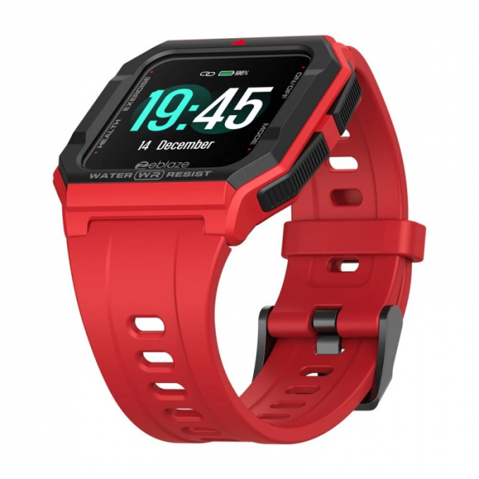 Smartwatch Zeblaze Ares Rosu, IPS 1.3" HD touch screen, Ritm cardiac, Presiune sanguina, Calorii, Meteo, Bluetooth 5..1, 170mAh [3]
